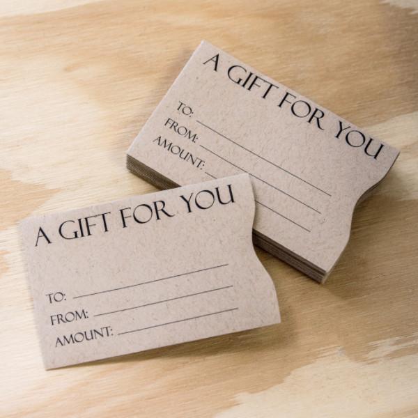 Kraft Paper Bag Gift Card Sleeves – ElavonPOS Gift Card Store