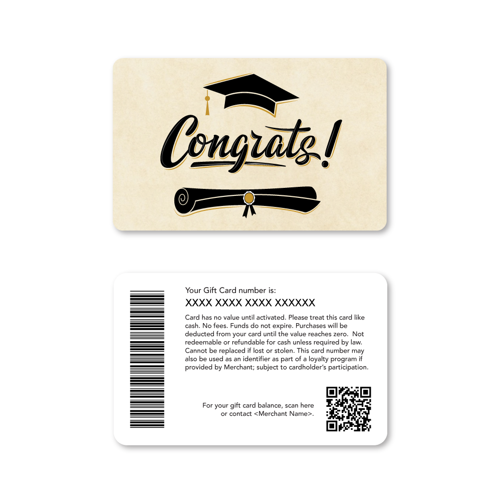 congrats grad gift card Graduation Gift Cards